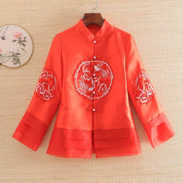 dress embro mill autumn women jacket chinese style retro embroidery elegant lady coat female s-2xl, Black;gray
dress embro mill autumn women jacket chinese style retro embroidery elegant lady coat female s-2xl, Black;gray