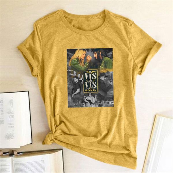 spain tv series vis womens a print casual short sleeve summer tee clothes ropa, White
spain tv series vis womens a print casual short sleeve summer tee clothes ropa, White