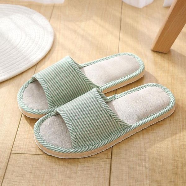 1pair indoor floor flat shoes spring autumn striped linen home slipper comfortable household slippers, Black
1pair indoor floor flat shoes spring autumn striped linen home slipper comfortable household slippers, Black