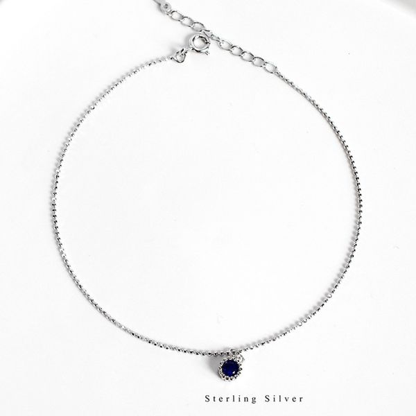 minority simple blue diamond s925 pure silver ornaments in korean temperament women's foot chain fashion trend jewelry, Red;blue
minority simple blue diamond s925 pure silver ornaments in korean temperament women's foot chain fashion trend jewelry, Red;blue