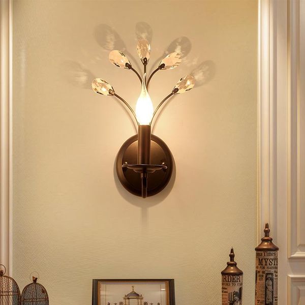 american country wrought iron retro wall lamp european style living room bedroom bedside aisle creative personality crystal
american country wrought iron retro wall lamp european style living room bedroom bedside aisle creative personality crystal