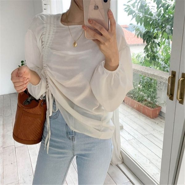 women's & alien kitty milky white solid chic gentle drawstring shirts streetwear minimalist loose sweet casual blouses blusas
women's & alien kitty milky white solid chic gentle drawstring shirts streetwear minimalist loose sweet casual blouses blusas