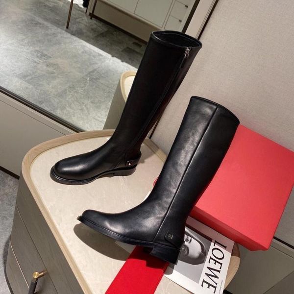 boots winter shoes woman genuine leather knee high round toes square heels motorcyle sapato feminino, Black
boots winter shoes woman genuine leather knee high round toes square heels motorcyle sapato feminino, Black