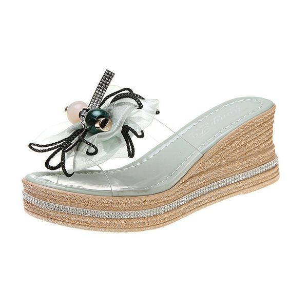 wedge shoes slippers casual slipers women heeled mules slides butterfly-knot platform jelly flip flops luxury 2021 high, Black
wedge shoes slippers casual slipers women heeled mules slides butterfly-knot platform jelly flip flops luxury 2021 high, Black