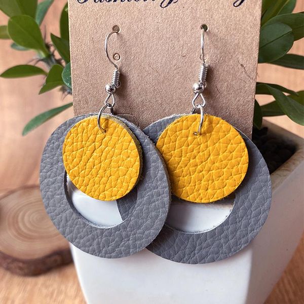 dangle & chandelier fashion color textured drop earring trendy jewelry unique retro vintage geometric bohemian genuine leather earrings for, Silver
dangle & chandelier fashion color textured drop earring trendy jewelry unique retro vintage geometric bohemian genuine leather earrings for, Silver
