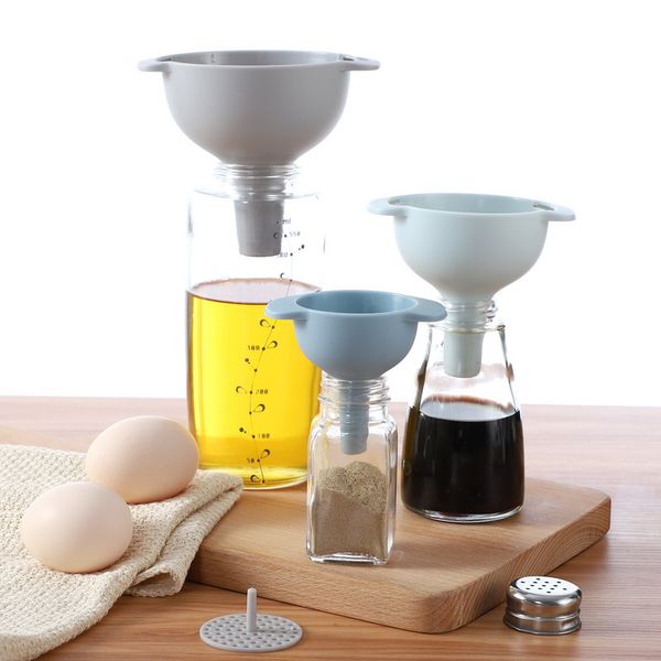 4-in-1 funnels suit oil funnel set strainer kitchen tools oil water spices wine flask filter funnel plastic oil splash guard
4-in-1 funnels suit oil funnel set strainer kitchen tools oil water spices wine flask filter funnel plastic oil splash guard