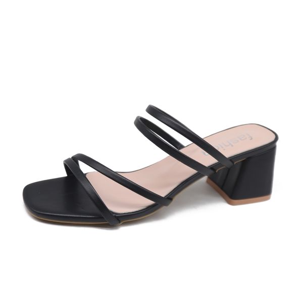 New 2021 Female Sandals Sexy Summer Slippers Ladies High Heels Square Open Toe Slides Party Shoes Women Sandalias De Mujer, Black
New 2021 Female Sandals Sexy Summer Slippers Ladies High Heels Square Open Toe Slides Party Shoes Women Sandalias De Mujer, Black