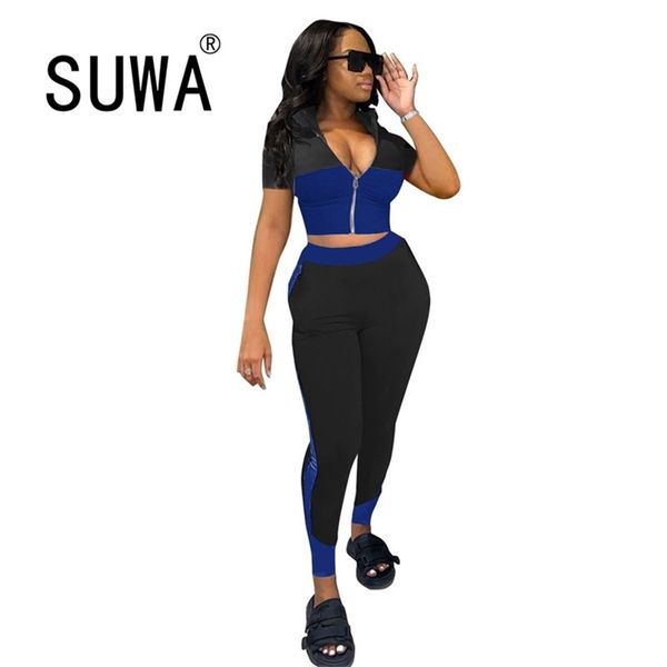 2 piece outfits for women sets clothes contrast short sleeve slim crop high waist pants sweatpants yoga sweat suit wholesale 210525, White
2 piece outfits for women sets clothes contrast short sleeve slim crop high waist pants sweatpants yoga sweat suit wholesale 210525, White