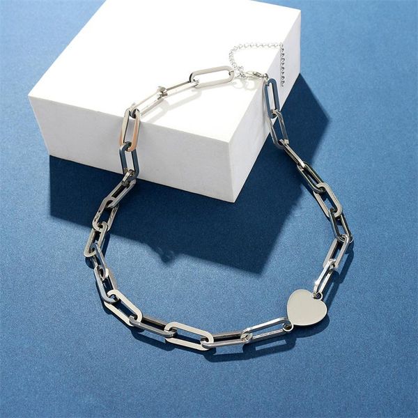 chokers hollow chain korean sweet love heart choker necklace stainless steel clavicle ladies harajuku punk girlfriend gift, Golden;silver
chokers hollow chain korean sweet love heart choker necklace stainless steel clavicle ladies harajuku punk girlfriend gift, Golden;silver