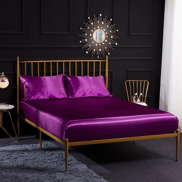 sheets & sets 3/4pcs queen king size luxury bed sheet set covers satin dark purple case flat fitted double bedclothes
sheets & sets 3/4pcs queen king size luxury bed sheet set covers satin dark purple case flat fitted double bedclothes