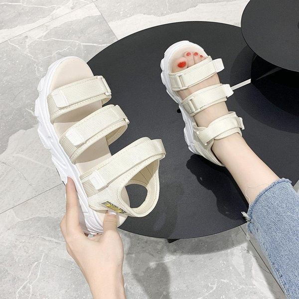 sandals women summer platform shoes thick bottom sandalias mujer wedge open toe increased casual, Black
sandals women summer platform shoes thick bottom sandalias mujer wedge open toe increased casual, Black