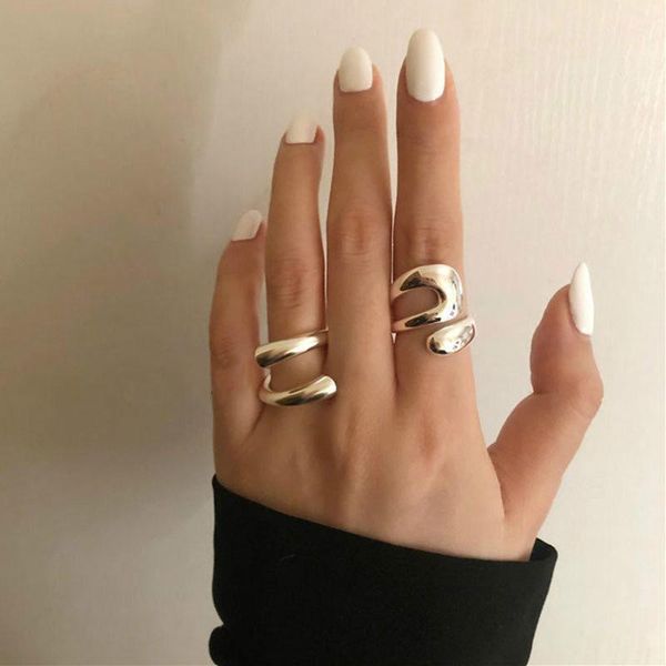 wedding rings trend silver high sense staggered irregular curved open ring for women french exquisite party jewelry birthday gifts, Slivery;golden
wedding rings trend silver high sense staggered irregular curved open ring for women french exquisite party jewelry birthday gifts, Slivery;golden