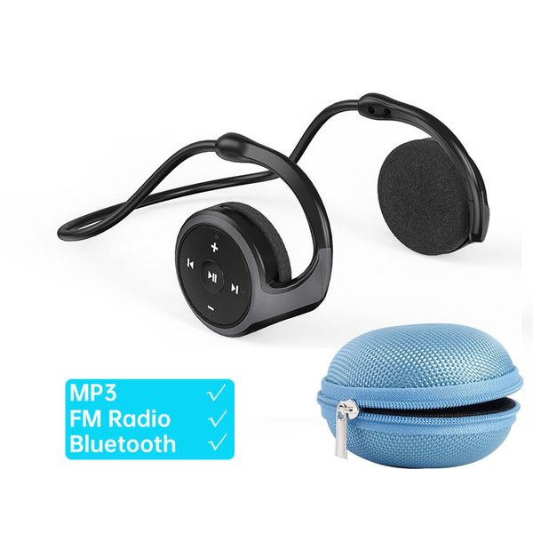 

arikasen bluetooth wireless headphone port tf card fm radio mp3 open ear hifi sports earphone waterproof headsets with mic