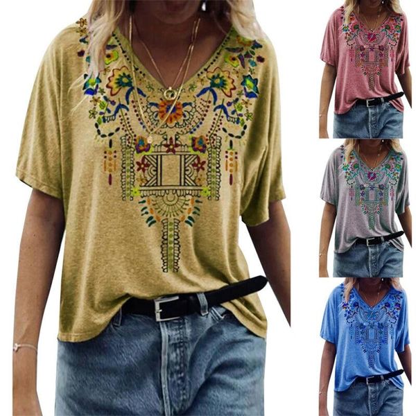 women's t-shirt vicabo womens tshirts summer casual printed v-neck folk-custom short sleeve harajuku female, White
women's t-shirt vicabo womens tshirts summer casual printed v-neck folk-custom short sleeve harajuku female, White