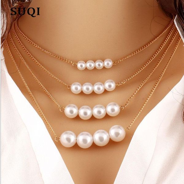 pendant necklaces suqi boho shell pearl necklace for women long chain round charm statement choker 2021 collares wedding jewelry, Silver
pendant necklaces suqi boho shell pearl necklace for women long chain round charm statement choker 2021 collares wedding jewelry, Silver