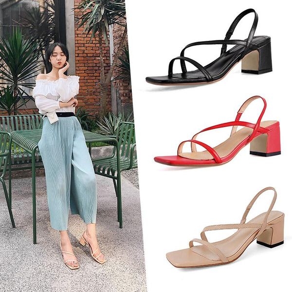 genuine leather sandals women high heels shoes classic slin-on design summer office lady dancing woman, Black
genuine leather sandals women high heels shoes classic slin-on design summer office lady dancing woman, Black