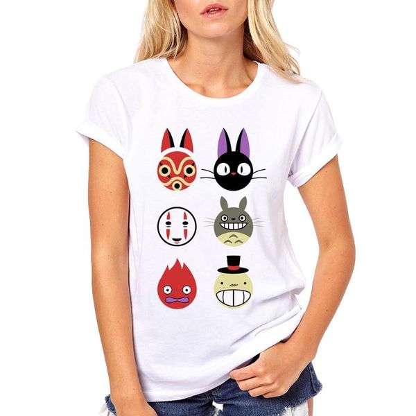 women's t-shirt japanese style pirited away print women t shirt anime lovers short sleeve studio circle harajuku summer fashion tees, White
women's t-shirt japanese style pirited away print women t shirt anime lovers short sleeve studio circle harajuku summer fashion tees, White