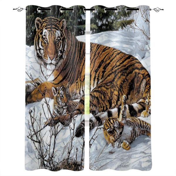 snow animal tiger window curtain bedroom bay blackout curtains modern living room floor & drapes
snow animal tiger window curtain bedroom bay blackout curtains modern living room floor & drapes