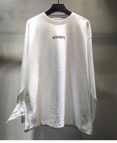 men's t-shirts long sleeve tee men women external wash label vetements t-shirts classic vtm t-shirt back embroidery n4sf, White;black
men's t-shirts long sleeve tee men women external wash label vetements t-shirts classic vtm t-shirt back embroidery n4sf, White;black