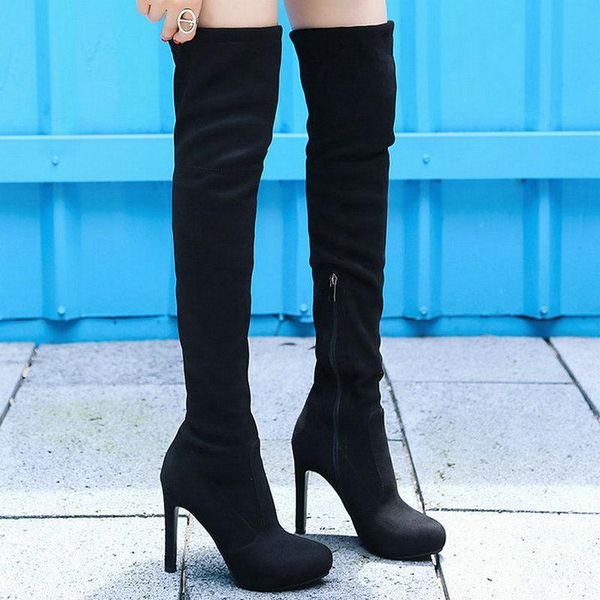 boots 2021 women over the knee faux suede thin high heel stretch side zipper round toe ladies thigh big size, Black
boots 2021 women over the knee faux suede thin high heel stretch side zipper round toe ladies thigh big size, Black