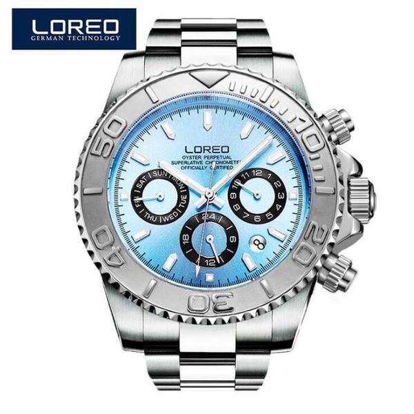wristwatches loreo men's watches sapphire automatic mechanical watch men stainless steel 200 waterproof blue dial, Slivery;brown
wristwatches loreo men's watches sapphire automatic mechanical watch men stainless steel 200 waterproof blue dial, Slivery;brown