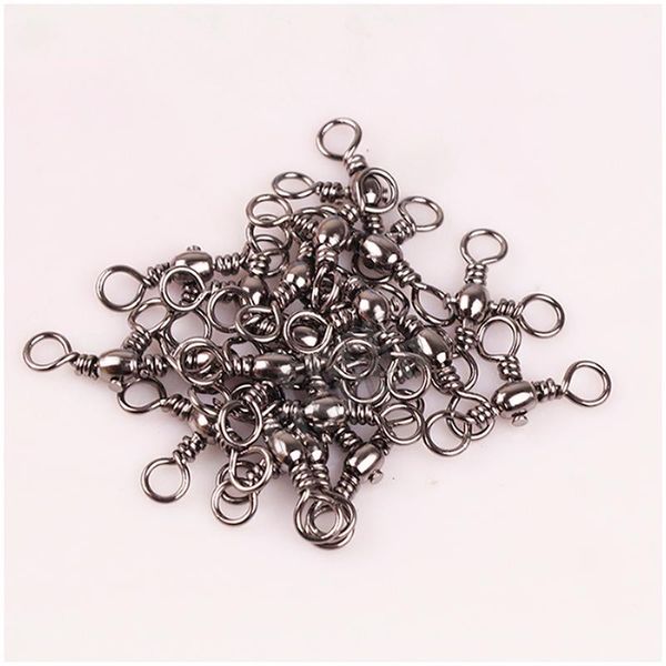 50-100 pcs rolling swivel barrel cross fishing snap stainless steel tackle accessory ring connector pesca accessories
50-100 pcs rolling swivel barrel cross fishing snap stainless steel tackle accessory ring connector pesca accessories