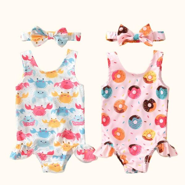 one-pieces toddler baby girls swimwear donut printed ruffles crab summer beachwear headbands one piece bikini set bathing suit, Black
one-pieces toddler baby girls swimwear donut printed ruffles crab summer beachwear headbands one piece bikini set bathing suit, Black