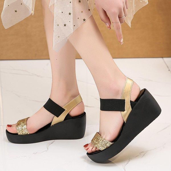 fashion wedges shoes for women high heels sandals summer 2021 flip flop chaussures femme platform plus size 35-43 slippers, Black
fashion wedges shoes for women high heels sandals summer 2021 flip flop chaussures femme platform plus size 35-43 slippers, Black