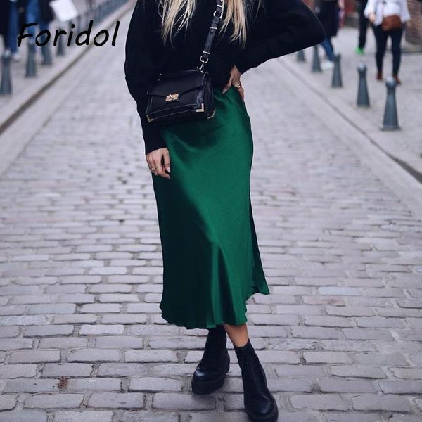 foridol a-line satin green skirts bottoms women summer high waist elegant long skirt maxi vintage silk faldas mujer 2021, Black
foridol a-line satin green skirts bottoms women summer high waist elegant long skirt maxi vintage silk faldas mujer 2021, Black