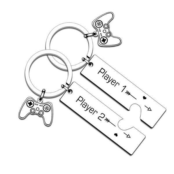 keychains 2pcs gamer player 1 2 matching gifts keychain for boyfriend husband couples valentines christmas anniversary, Silver
keychains 2pcs gamer player 1 2 matching gifts keychain for boyfriend husband couples valentines christmas anniversary, Silver