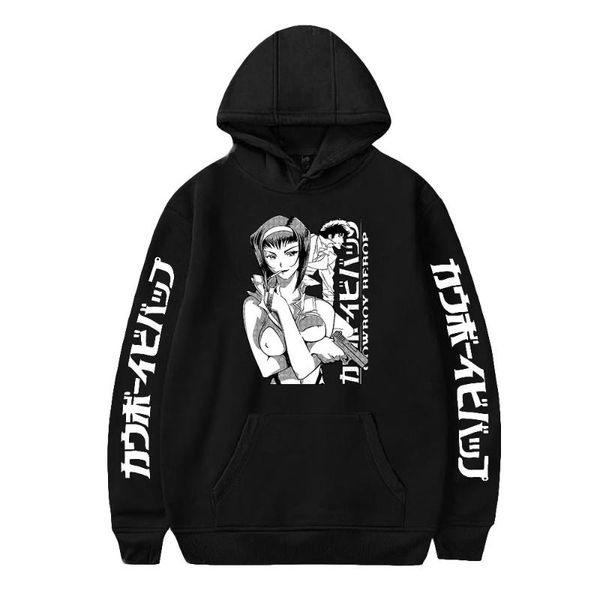men's hoodies & sweatshirts 2021 cowboy bebop cotton print casual sweatshirt hip hop loose streetwear autumn winter pullover, Black
men's hoodies & sweatshirts 2021 cowboy bebop cotton print casual sweatshirt hip hop loose streetwear autumn winter pullover, Black