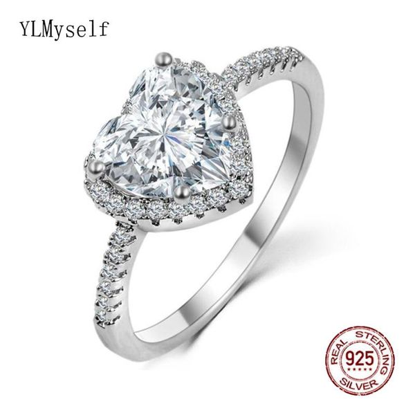 cluster rings size 5/6/7/8/9 real silver ring 8mm heart shape cubic zircon bridal wedding engagement 925 jewellery, Golden;silver
cluster rings size 5/6/7/8/9 real silver ring 8mm heart shape cubic zircon bridal wedding engagement 925 jewellery, Golden;silver