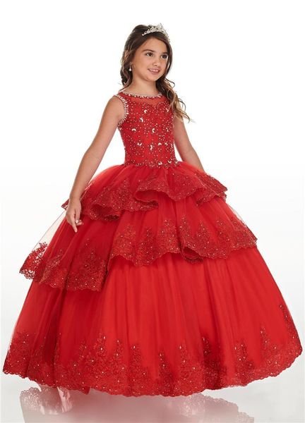 girl's dresses puffy layers ball gown girls quinceanera lace beads lace-up jewel flower girl dress party graduation pageant, Red;yellow
girl's dresses puffy layers ball gown girls quinceanera lace beads lace-up jewel flower girl dress party graduation pageant, Red;yellow