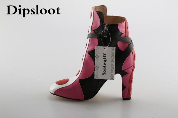boots autumn pink polka dot women fashion ankle round toe ladies high heel buckles chunky, Black
boots autumn pink polka dot women fashion ankle round toe ladies high heel buckles chunky, Black
