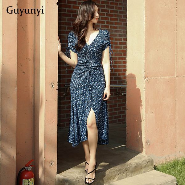 blue floral bohemian dress 2021 summer dstring folds and waist small v-neck leisurely vacation womens dresses, Black;gray
blue floral bohemian dress 2021 summer dstring folds and waist small v-neck leisurely vacation womens dresses, Black;gray