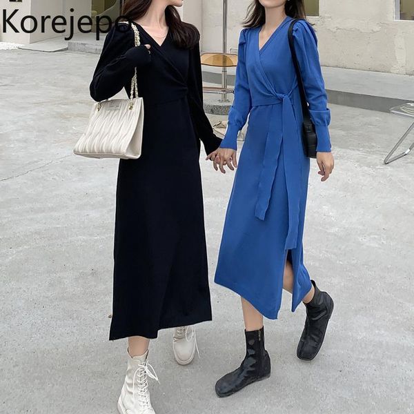 casual dresses korejepo women knitted dress 2021 autumn french inner base lace-up waist long-sleeved v-neck slim a-line long female, Black;gray
casual dresses korejepo women knitted dress 2021 autumn french inner base lace-up waist long-sleeved v-neck slim a-line long female, Black;gray