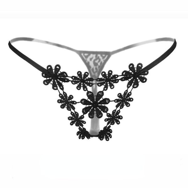 women's panties flower embroidered t-pants low waist underwear hollowed out temptation, Black;pink
women's panties flower embroidered t-pants low waist underwear hollowed out temptation, Black;pink
