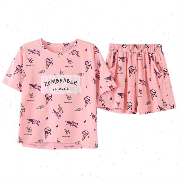 pajamas cotton pijama short sleeve women sleepwear pyjamas loose casual lounge wear two piece set summer, Black;red
pajamas cotton pijama short sleeve women sleepwear pyjamas loose casual lounge wear two piece set summer, Black;red