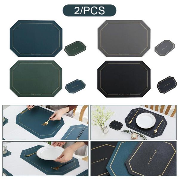 2pcs tableware pad placemat table mat pu leather heat insulation non-slip simple placemats disc dining mats & pads
2pcs tableware pad placemat table mat pu leather heat insulation non-slip simple placemats disc dining mats & pads
