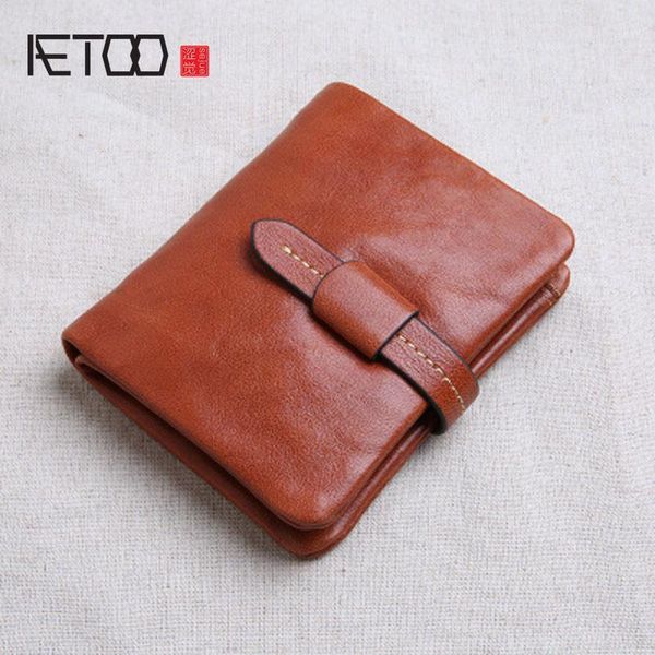 wallets aetoo leather wallet male short section buckle manual vegetable tanned first layer vertical buckl1, Red;black
wallets aetoo leather wallet male short section buckle manual vegetable tanned first layer vertical buckl1, Red;black