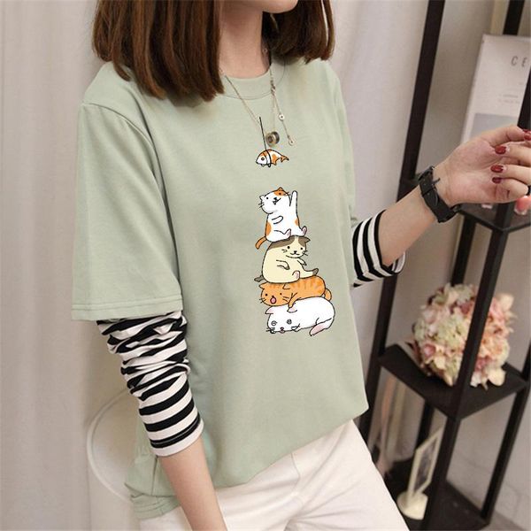 summer casual cat pattern cute painting style t-shirt fashion tie-dye print short sleeve ladies purple street wear yoga outfit
summer casual cat pattern cute painting style t-shirt fashion tie-dye print short sleeve ladies purple street wear yoga outfit