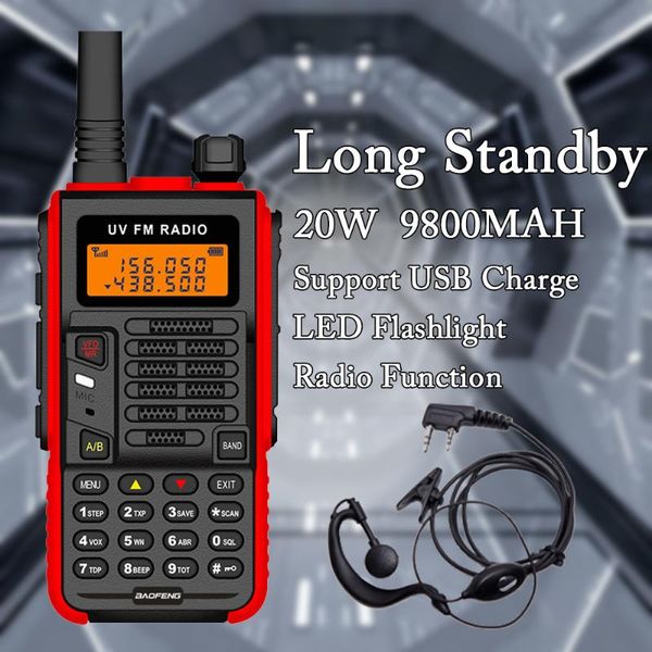 baofeng x5 plus powerful walkie talkie cb radio transceiver 20w 30km long range up of uv-5r portable hunt city 128ch
baofeng x5 plus powerful walkie talkie cb radio transceiver 20w 30km long range up of uv-5r portable hunt city 128ch