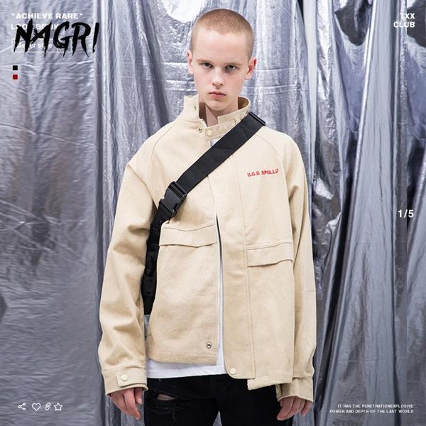 men's jackets autumn winter streetwear embroidery male coat hip hop cargo pilot bomber multi-pocket retro men outerwear, Black;brown
men's jackets autumn winter streetwear embroidery male coat hip hop cargo pilot bomber multi-pocket retro men outerwear, Black;brown