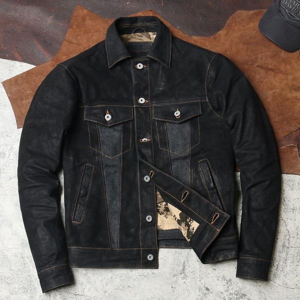 vintage black japan casual style genuine leather jacket men plus size 3xl single breasted slim fit real sheepskin coat men's & faux
vintage black japan casual style genuine leather jacket men plus size 3xl single breasted slim fit real sheepskin coat men's & faux