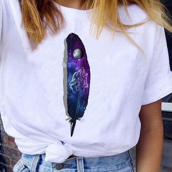 graphic feather short sleeve womens t shirts girl trend casual 90s cartoon fashion lady clothes tees print female shirt, White
graphic feather short sleeve womens t shirts girl trend casual 90s cartoon fashion lady clothes tees print female shirt, White