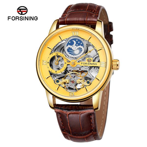 forsining watches airwheel hollow fully automatic mechanical men belt mechanical, Slivery;brown
forsining watches airwheel hollow fully automatic mechanical men belt mechanical, Slivery;brown