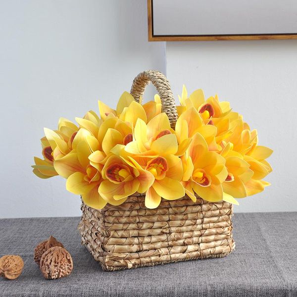 simulation flower 6 bridal bouquet 4 cymbidium3d printing high grade silk wedding decoration birthday party home decorative flowers & wreath
simulation flower 6 bridal bouquet 4 cymbidium3d printing high grade silk wedding decoration birthday party home decorative flowers & wreath