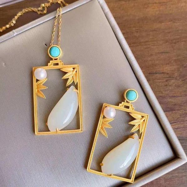 chains silver inlaid natural hetian white jade bamboo leaf pendant necklace chinese style retro geometric elegant women's brand jewelry
chains silver inlaid natural hetian white jade bamboo leaf pendant necklace chinese style retro geometric elegant women's brand jewelry