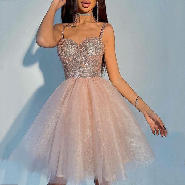 cocktail dresses short spaghetti prom dress sequined mini evening gowns robe de soirée, Black;red
cocktail dresses short spaghetti prom dress sequined mini evening gowns robe de soirée, Black;red