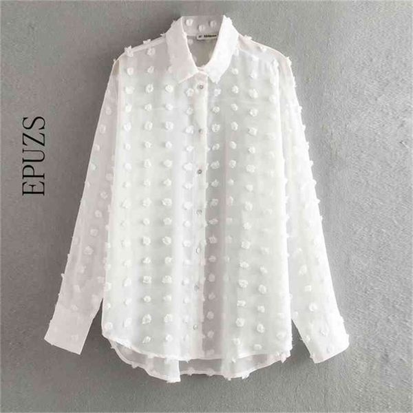 fashion casual polka dot chiffon blouse women long sleeve shirt chic white blouses perspective chemise 210521
fashion casual polka dot chiffon blouse women long sleeve shirt chic white blouses perspective chemise 210521